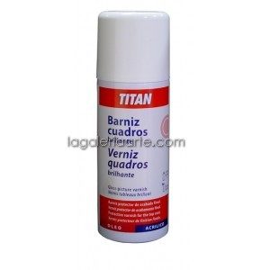 Barniz Cuadros Spray Brillante 200ml TITAN