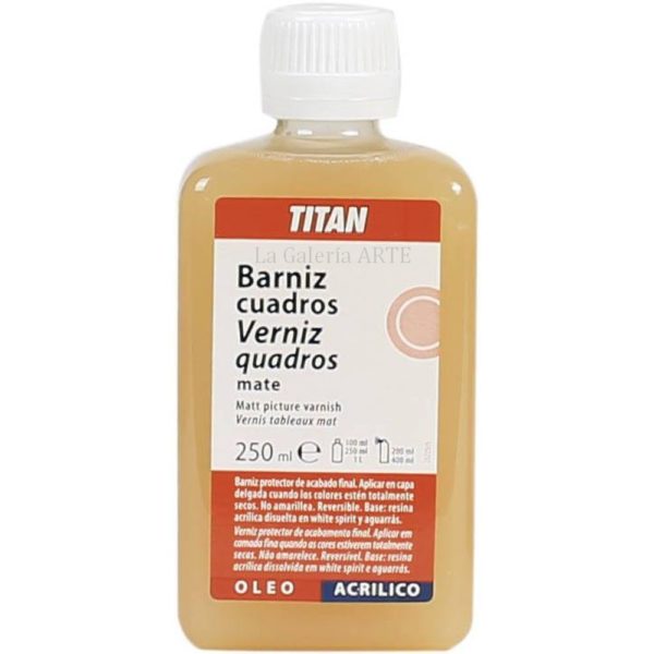 Barniz Cuadros Mate Opal 250ml TITAN