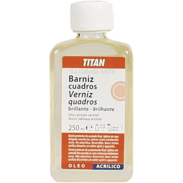 Barniz Cuadros Brillante 250ml TITAN