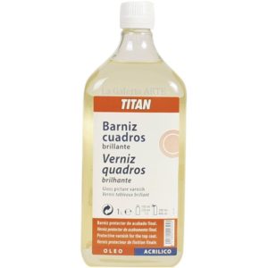 Barniz Cuadros Brillante 1 litro TITAN