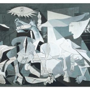 Guernica, P.Picasso miniatura, 1000 P.