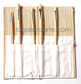 comprar porta-pinceles bambu La galeria arte.