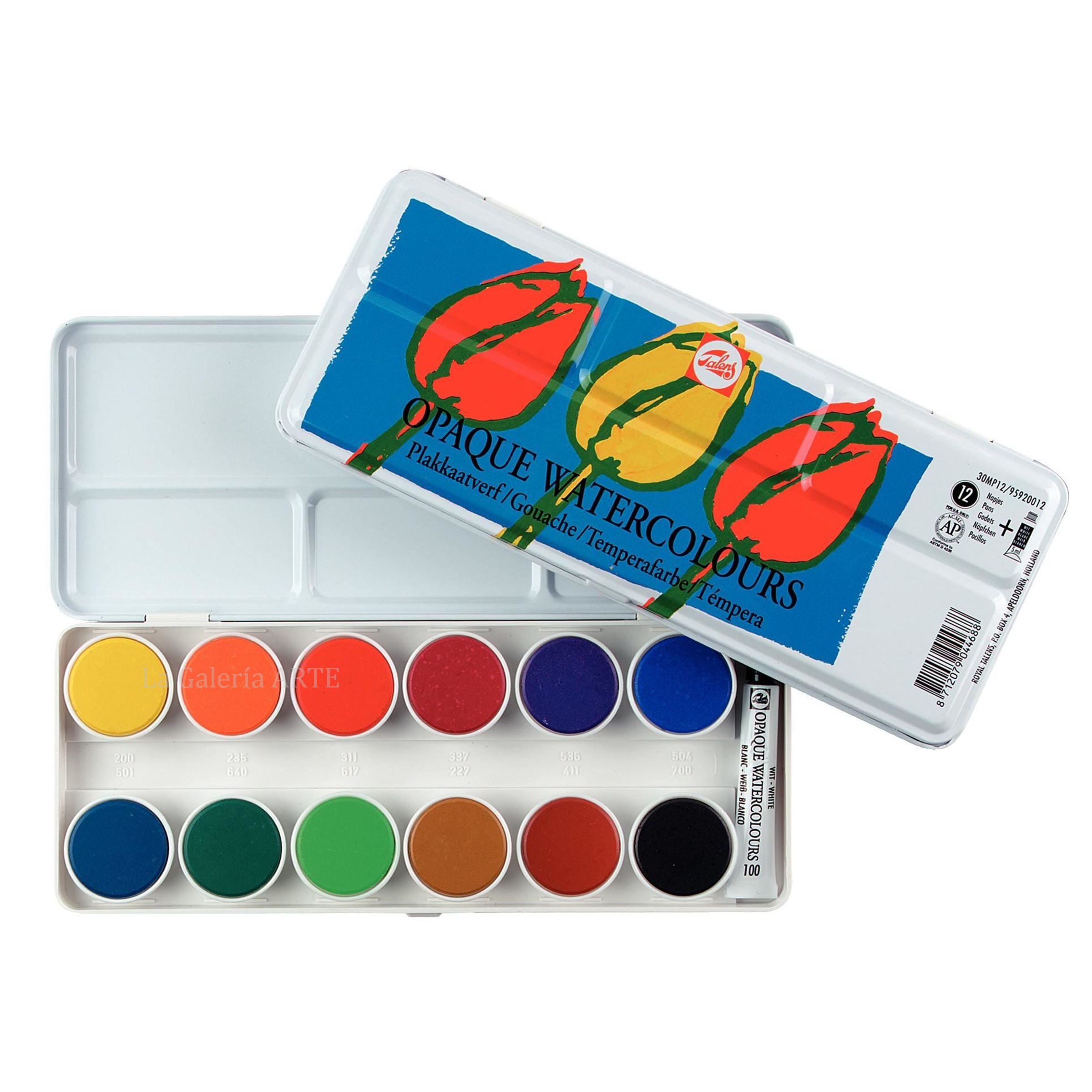 Estuche Pocket Box 12 + 3 pastillas Acuarela Van Gogh - La Galería