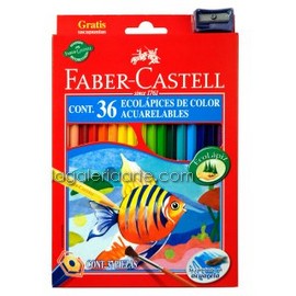 36 EcoLapices de Color Acuarelables FABER-CASTELL
