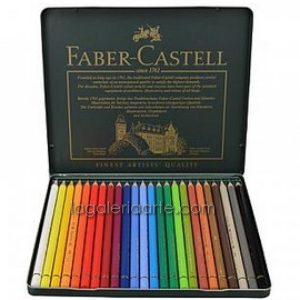 Caja Metal 24 Lapices de Color FABER-CASTELL