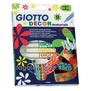 Rotuladores GIOTTO Decor Materials 12 un.