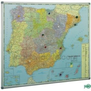 Mapa Mural España y Portugal 103x129cm SIN MARCO Ref. 153G