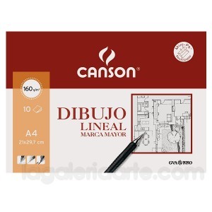 Bloc Dibujo Lineal A3 10 hojas CANSON MARCA MAYOR
