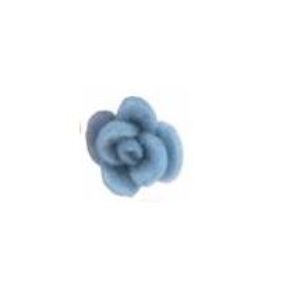 Flor Azul Claro Fieltro 4cm 2 unidades