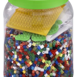 Bote Hama 7.000 Beads y 2 placas/pegboards (nº 2087)