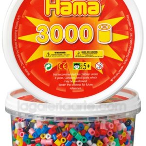 Hama midi mix 210-00 (10 colores) 3000 piezas en bote