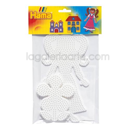 Blister Hama 2 Placas / Pegboards: flor y chica 4456