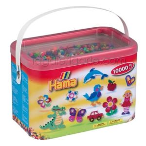 Cubo Hama midi mix/mezcla de 48 colores de 10000 piezas Ref: