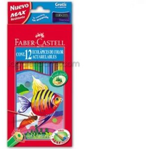 12 EcoLapices de Color Acuarelables FABER-CASTELL