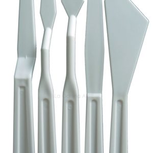 .Set Espatulas de plastico 5 piezas 18cm Talens