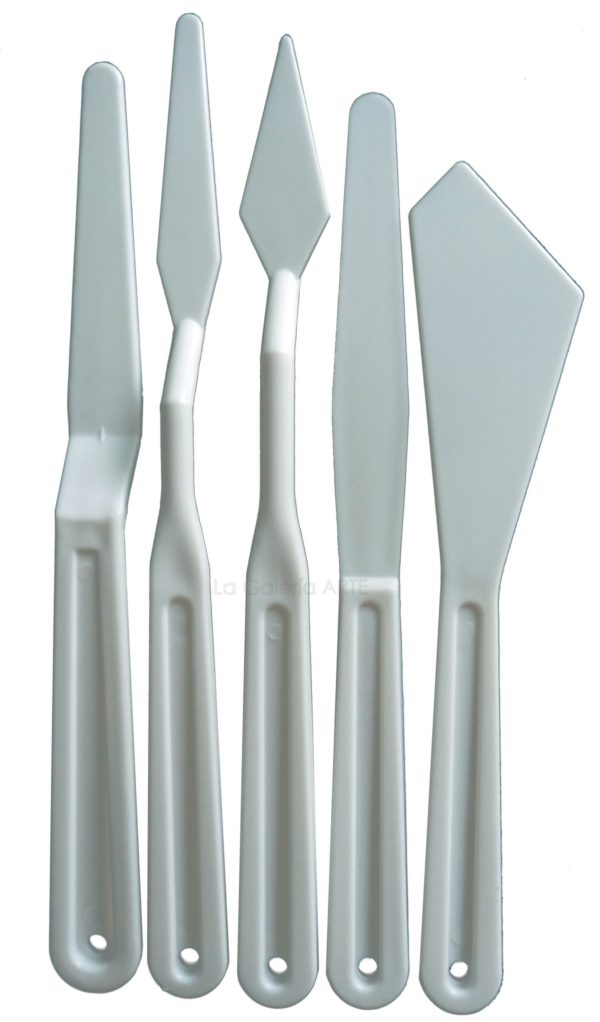 .Set Espatulas de plastico 5 piezas 18cm Talens