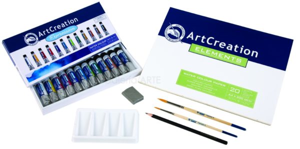 Combi Set Acuarela 12x12ml ArtCreation Talens