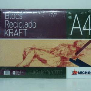 Bloc Reciclado Kraft 90g 60 hojas A-4 MICHEL