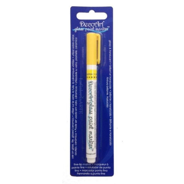 Rotulador Cristal y Ceramica DecoArt DGPM07 Amarillo