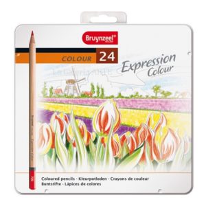 Caja Metal 24 Lapices Color Expression Bruynzeel