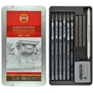 Estuche Metal 8894 Juego Dibujo Grafitos Gioconda KOH-I-NOOR