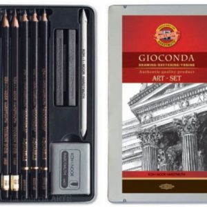 Estuche Metal 8893 Juego Dibujo Lapices Gioconda KOH-I-NOOR