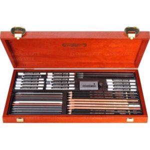 Estuche Madera Juego de Dibujo Profesional Gioconda Art Set Big 8895