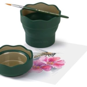 Vaso Plegable para el agua Clic y Go Verde FABER-CASTELL