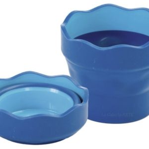 Vaso Plegable para el agua Clic y Go Azul FABER-CASTELL