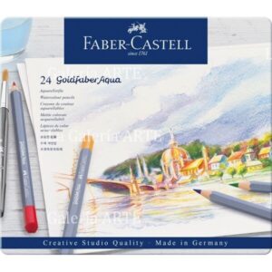 36 Lápices Acuarelables con Pincel en Caja de Metal Portátil, Caja Lapices  Colores Para Mezcla, capas y pintura de acuarela, Kit de Dibujo Profesional  Ideal para Artistas, Adultos y Niños : 