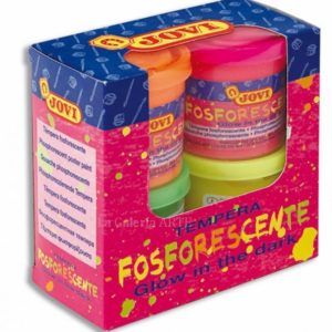 Tempera Fosforescente JOVI 4 colores 55ml 504 Brilla en la Oscuridad