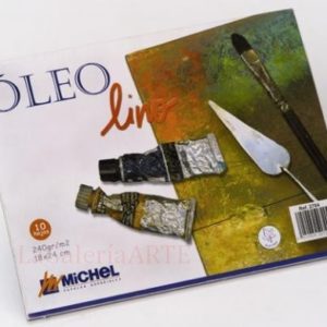 Bloc Papel Oleo lino Michel 24x32cm 240g 10 hojas