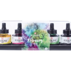 Set Acuarela Liquida ECOLINE Primarios Talens 5 x 30ml