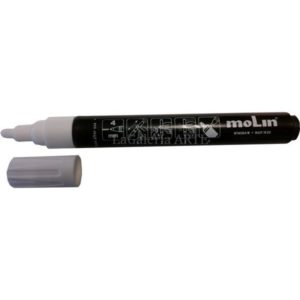 Rotulador Permanente Blanco 3mm MOLIN