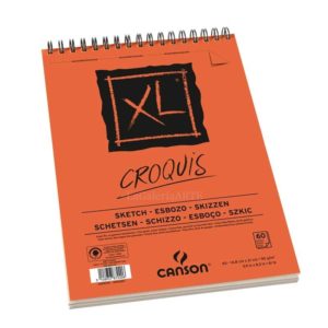 Bloc CANSON XL CROQUIS Dibujo 120 hojas Anillas 90g A4