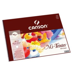 Bloc Pastel CANSON 16 Hojas Color Blanco 160g 32x41cm