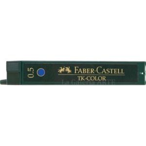 Estuche 12 Minas 0,5mm TK Color Azul Faber-Castell