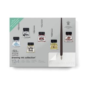 Set Regalo Caligrafia 6 Tinta de Dibujo Winsor & Newton