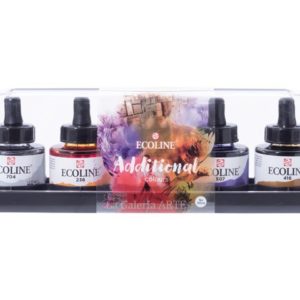 Set Acuarela Liquida ECOLINE Colores Adicionales Talens 5 x 30ml