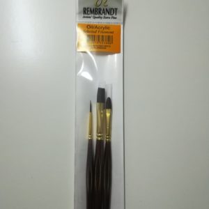 Set Pinceles Rembrandt Oleo y Acrilico 260-261-262 num. 12-2-8