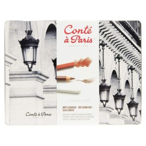 Estuche Metal Esbozo Lapices y Barras Conte 2185