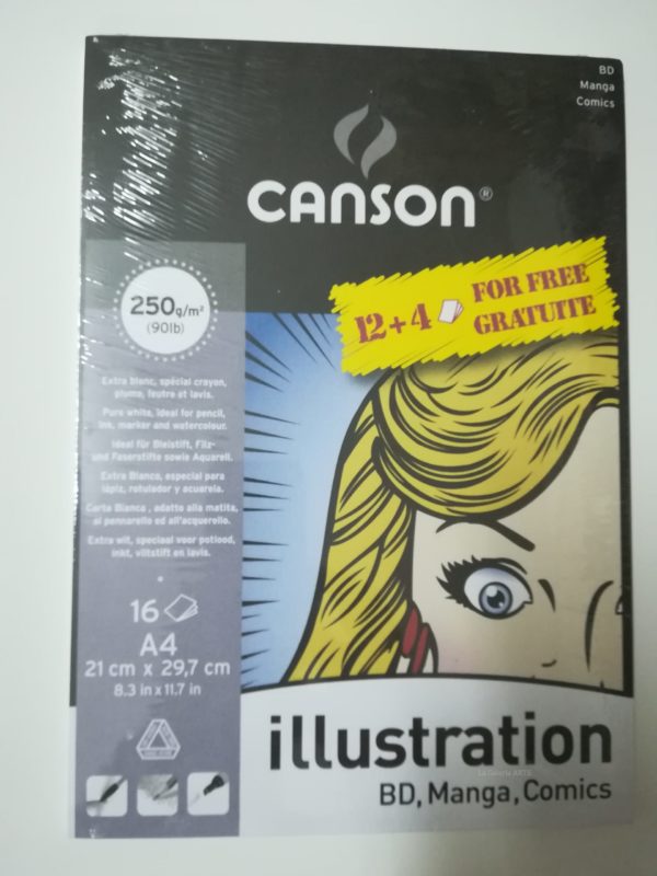 Bloc Illustration Comics 12+4 Hojas A4 250g