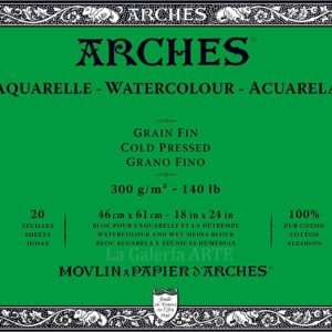 Bloc Acuarela ARCHES 300g. 46x61cm 20 hojas Grano Fino