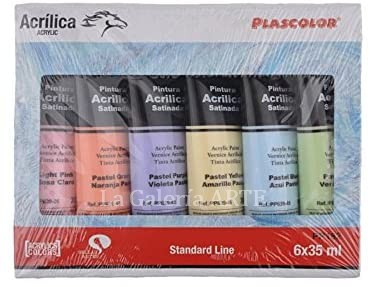 Set Pintura Acrílica 6 colores 35ml Artix - papeleriana