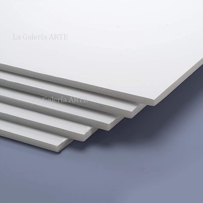 Material Bellas Artes-Encuadernacion-Carton Pluma Blanco ADHESIVO 50x70 5  mm.